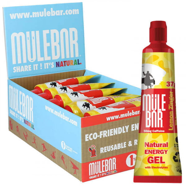 MULEBAR Energie Gel Kicks Lemon Zinger 24Stck./Karton MULEBAR Energie Gel Kicks Lemon Zinger 24Stck./Karton