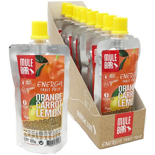 MULEBAR Energy Fruit Pulp Orange Carrot Lemon 10Stck./K. MULEBAR Energy Fruit Pulp Orange Carrot Lemon 10Stck./K.