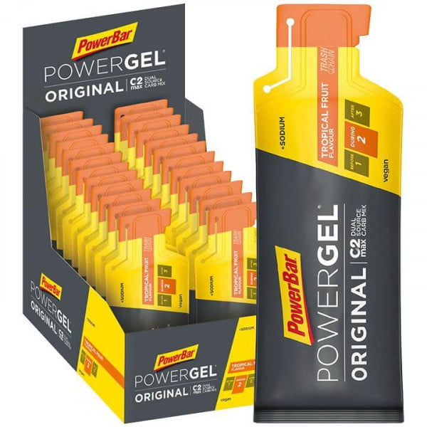 Gel énergétique Powergel Original Tropical Fruit 24 pièces/boîte Gel énergétique Powergel Original Tropical Fruit 24 pièces/boîte