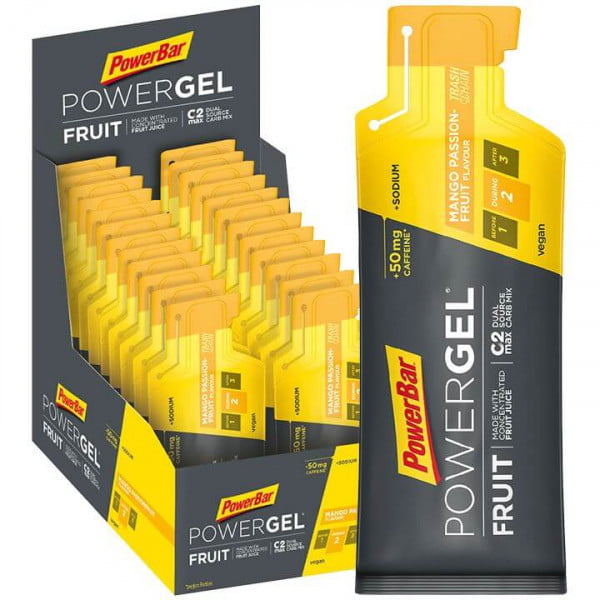Powergel Original Mango Passionfruit + coffeïne 24 stuks/doos Powergel Original Mango Passionfruit + coffeïne 24 stuks/doos