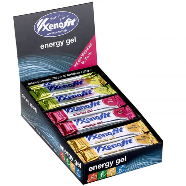Gel énergétique assortiment de 3 goûts, 30 pièces/carton Gel énergétique assortiment de 3 goûts, 30 pièces/carton