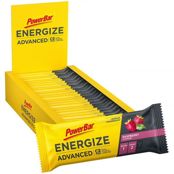 Barre énergétique Energize Advanced Raspberry 25 pièces/carton Barre énergétique Energize Advanced Raspberry 25 pièces/carton